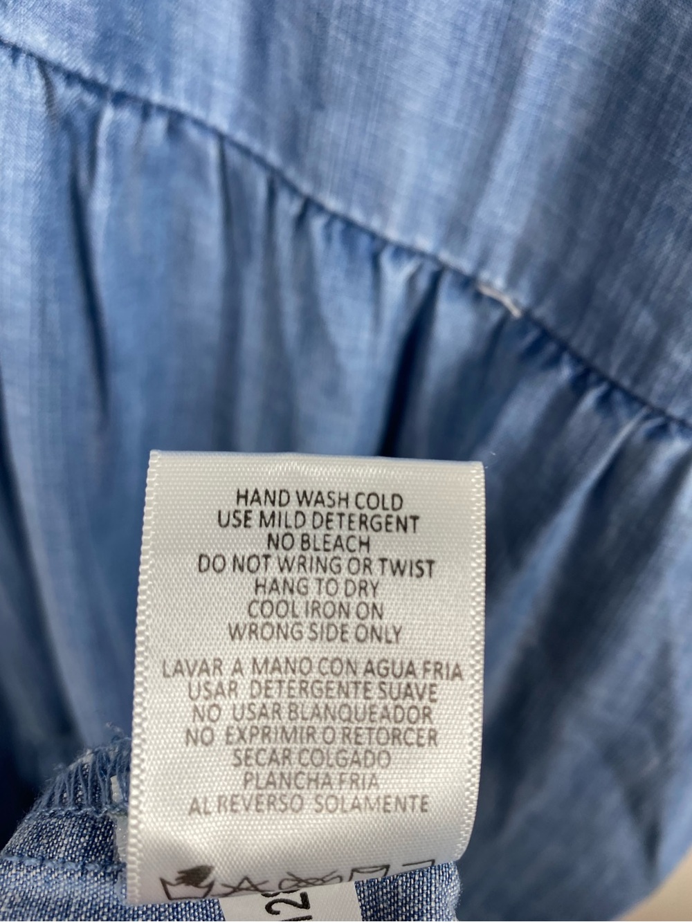Stetson Women's Denim Tiered Maxi Dress M - Picture 7 of 7